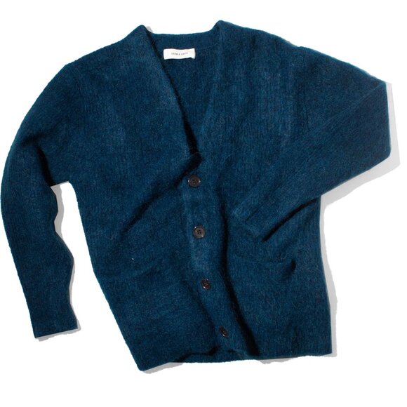 Sayaka Davis Mohair Cardigan in Midnight Blue - Picture 1 of 3